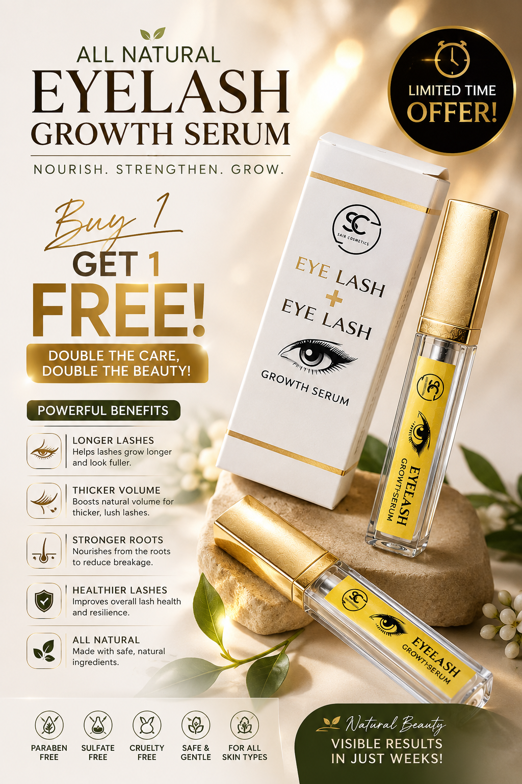EYELASH GOWTH SERUM FREE FREE FREE