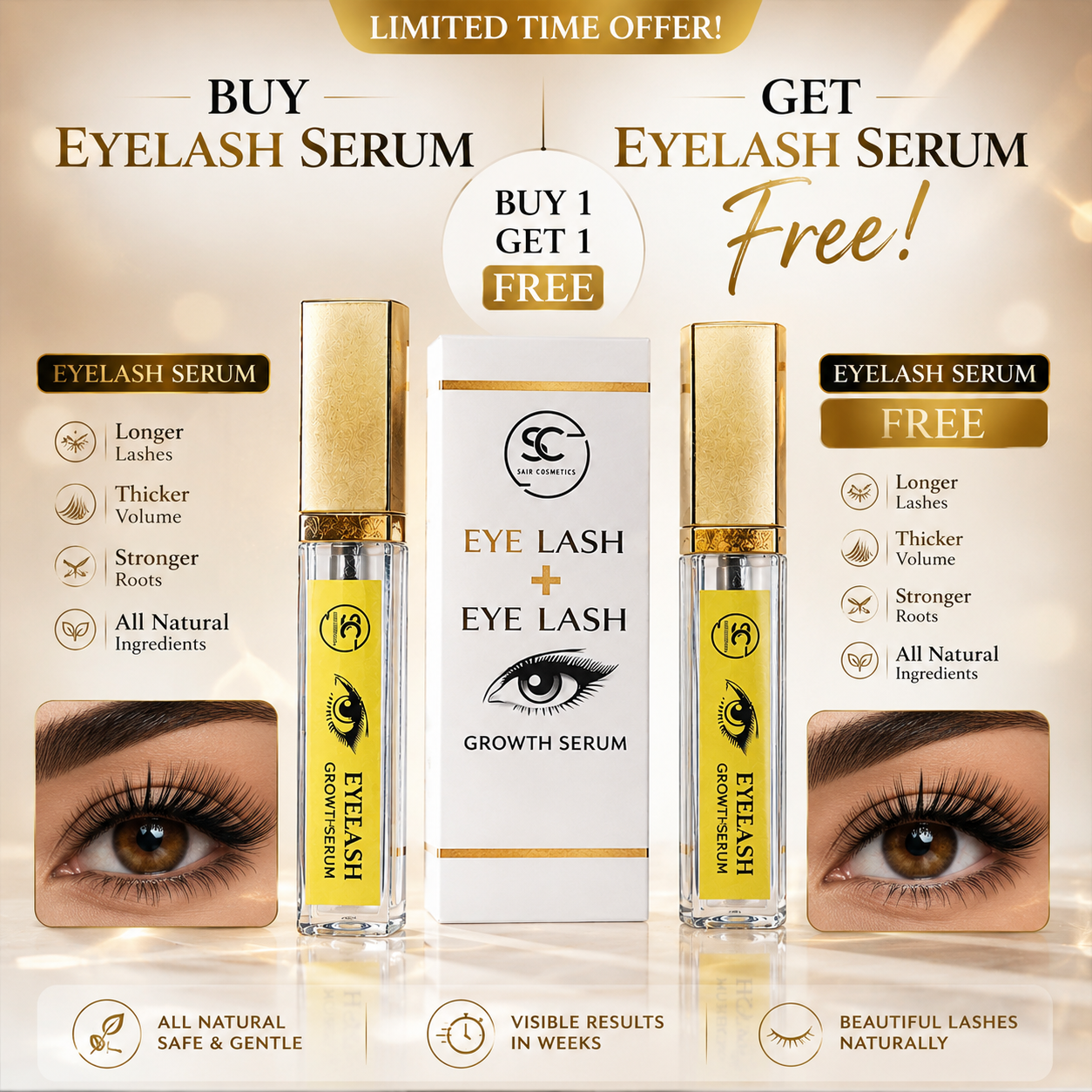 EYELASH GOWTH SERUM FREE FREE FREE