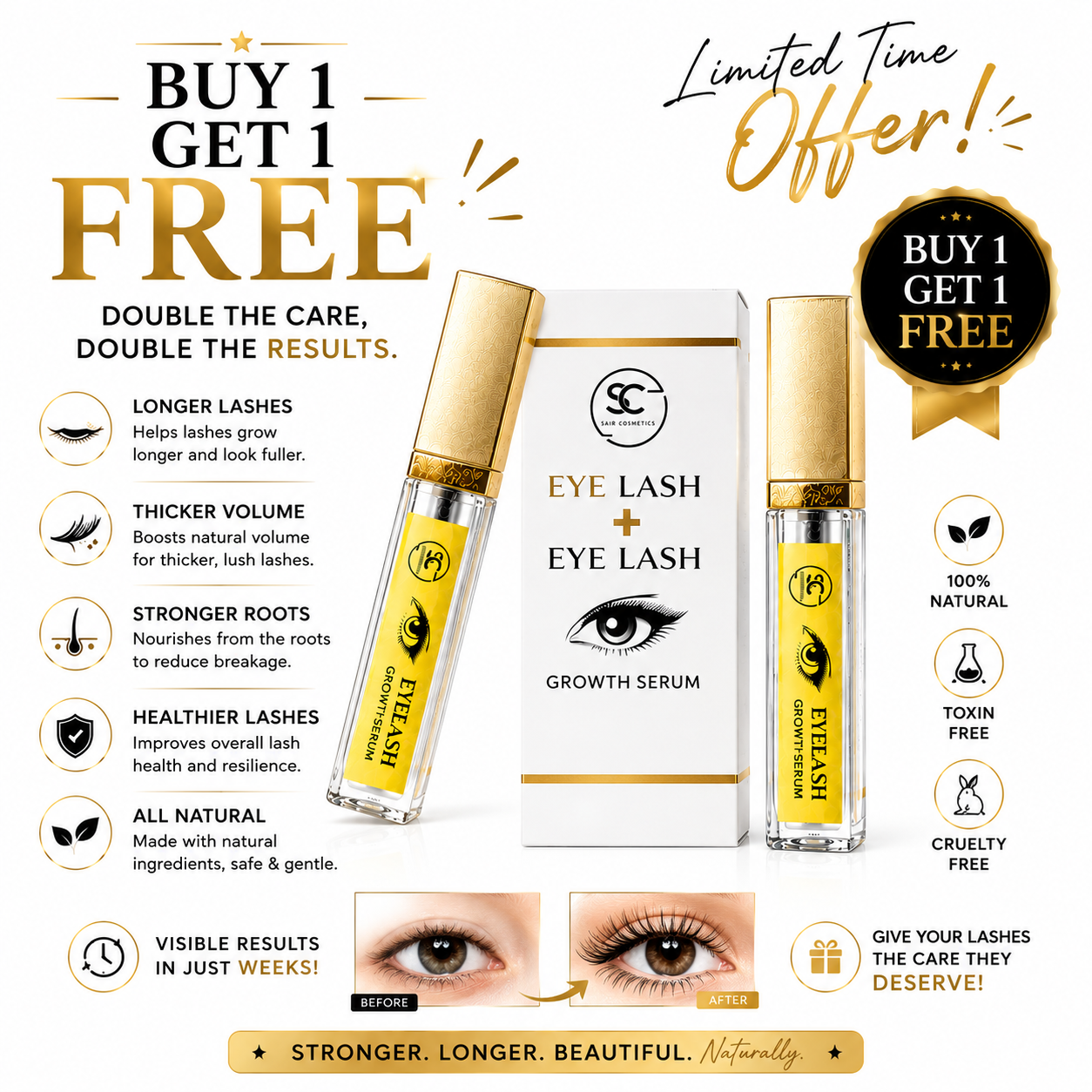 EYELASH GOWTH SERUM FREE FREE FREE