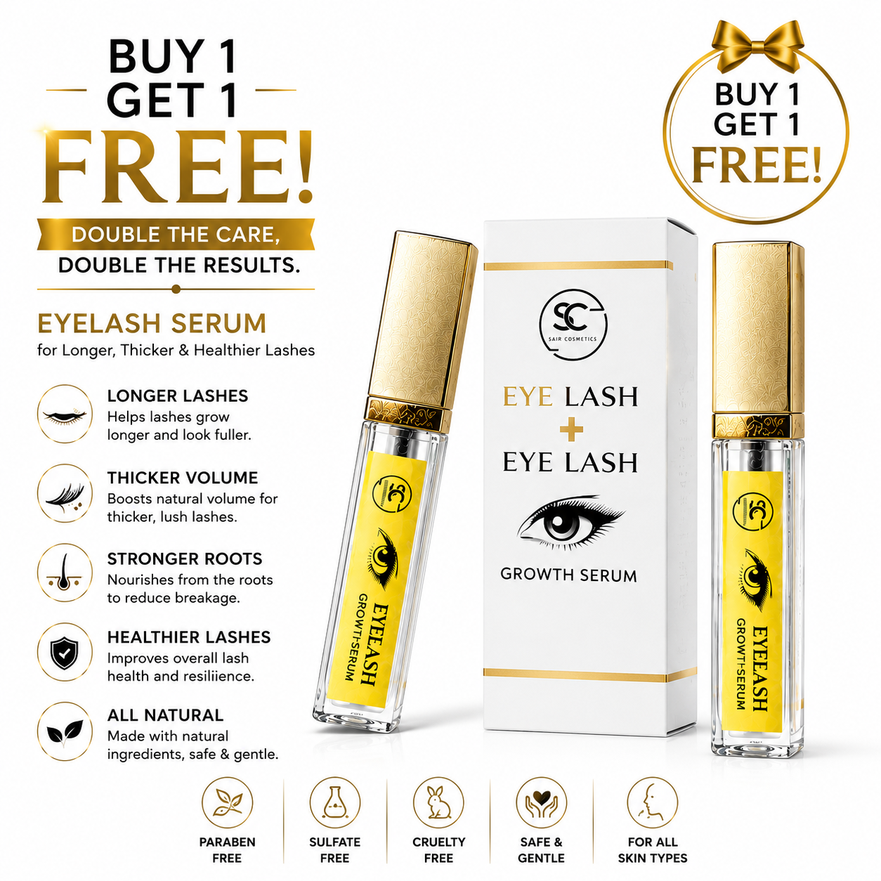 EYELASH GOWTH SERUM FREE FREE FREE